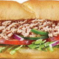 Tuna Footlong Pro (Double Protein) · You’ll love every bite of our classic tuna sandwich. 100% wild caught tuna blended with crea...