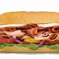 Mozza Meat  Footlong Regular Sub · This beautifully crafted beast of a sub is what dreams are made of: Thin-sliced Black Forest...