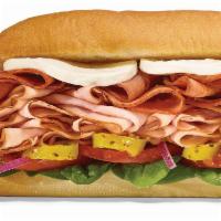 Mozza Meat  Footlong Pro (Double Protein) · This beautifully crafted beast of a sub is what dreams are made of: Thin-sliced Black Forest...