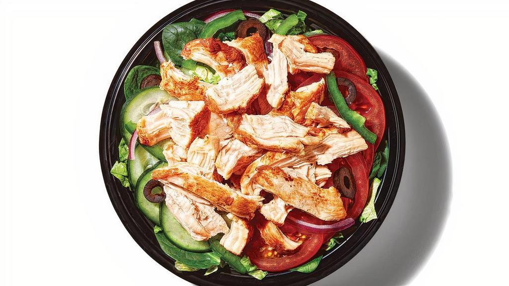 Rotisserie-Style Chicken · Fuel up with juicy rotisserie-style chicken, piled high on whatever veggies you happen to be in the mood for.