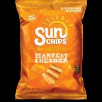 Sunchips® Harvest Cheddar® · The flavor of real cheddar cheese is layered onto a delicious whole grain chip to create thi...