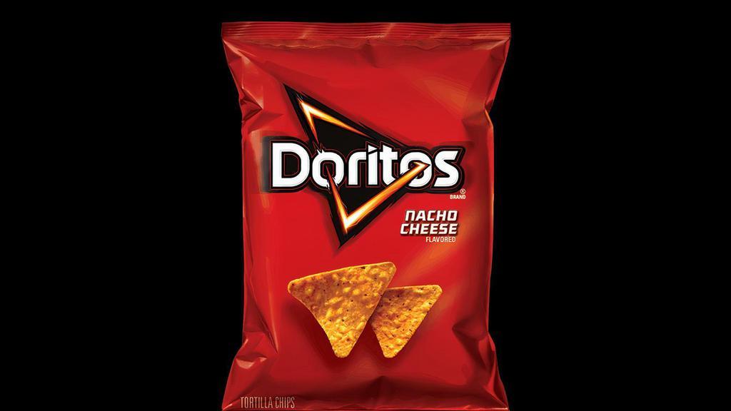 Doritos® Nacho Cheese · The iconic bold and intense cheesiness of Doritos® Nacho Cheese Flavored Tortilla Chips. Doritos® flavors ignite adventure and inspire action. Are you ready? If so, crunch on.