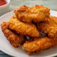 Fried Chicken Dinner · 4 pieces of hot, golden fried chicken. Served with fresh side salad, soft roll, golden frenc...