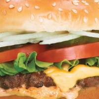 ***Halal*** Classic 1/3 Lb. Angus Beef Burger · Our delicious Classic Burger comes with a 1/3 lb. Angus Beef Patty, Lettuce, Roma Tomato, Sh...