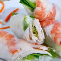 Fresh Spring Rolls - Gỏi Cuốn (2 Cuốn) · Rice papers filling with fresh herbs and rice noodles, steamed shrimp and pork slices, serve...