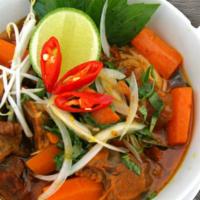 Hủ Tiểu Bò Kho · Beef Stew with Rice Noodles