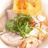 Bánh Canh · Thick and Soft Noodles with Steamed Pork, Shrimps.
