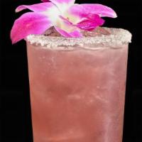 Take Home Geisha  · Skyy Raspberry Vodka, Bols Black Raspberry Liqueur and homemade lemonade.