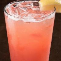 Spiked Strawberry Lemonade · Tito's Vodka mixed with our homemade strawberry lemonade