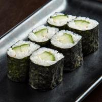 Cucumber Roll · Cucumber and rice rolled in seaweed