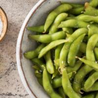Edamame · Steamed soybeans dusted with salt