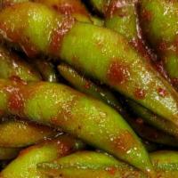 Garlic Spicy Edamame · 