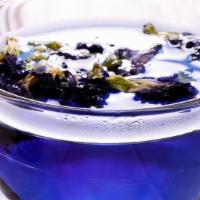Pukingan Peppermint Tea (Hot) · This tea is from dried pukingan flowers.  Pukingan or butterfly pea flower is a vine or a cr...