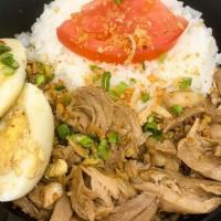 Side Of Chicken Adobo · Adobo is a Filipino dish made by braising chicken meat in a sauce made of vinegar, garlic, s...