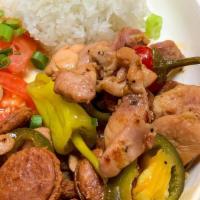 Spicy Chicken And Sausages Bowl · Inspired by the Italian dish with flavorful slices of chicken and sausages, came our version...