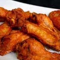 15 Chicken Wings · Crispy and juicy chicken wings with your choice of sauce!