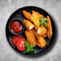 Hot Chicken Tenders · Chicken tenders are breaded and fried till golden.