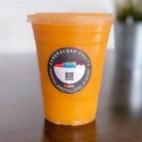 Orange Passion Smoothie · mango, orange, banana.