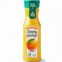 Simply Orange® Juice (Pulp Free) · 100% Pure Squeezed Pasteurized Orange Juice [Cal 160]