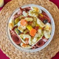 Small Antipasto Salad · served with bread.
