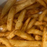 Battered French Fries · Our popular french fries made the way you like them. Choose from Naked, Garlic Parmesan, Spi...