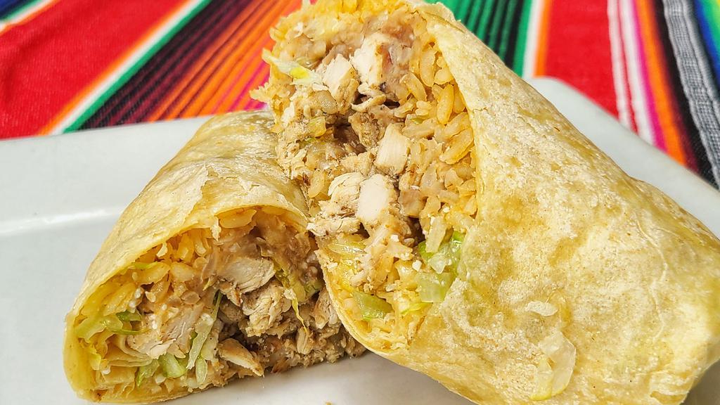 Burrito Or Bowl · Your choice of chicken, steak, carnitas, pastor, veggies, or shrimp wrapped in a flour tortilla with rice, beans, cotija cheese and lettuce. Served with a side of rice and beans.