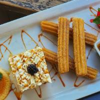 Dessert Platter · The best of three worlds!
Tres Leches, Flan & Churros.