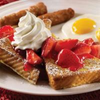 French Toast - A La Carte · Thick slices of golden egg bread dipped in our special batter, grilled to perfection and dus...