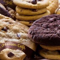 1 Dozen Cookies (Regular Size) · 12 Cookies. Choice of Chocolate Chip, Sugar, Oatmeal and Snickerdoodle Cookies