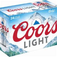 Coors Light Can (12 Oz X 24 Ct) · Coors Light is a natural light lager beer that delivers Rocky Mountain cold refreshment with...