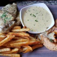 Lemon Chicken · Boneless, Chicken Tender Marinated with Garlic and Oregano cooked in Lemon Creamy Sauce.