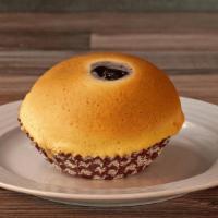 Berrytale · Sweet bread filled with blueberry cream cheese and topped with a dollop of blueberry jam