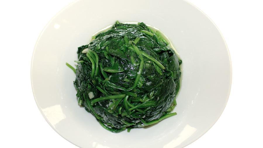 Sautéed Spinach With Minced Garlic · Vegetarian. Gluten-free.