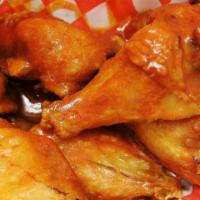 Fried Chicken Wings · Freshly made wings. Choice Cajun seasoning, honey BBQ, buffalo sauce, or Korean BBQ.