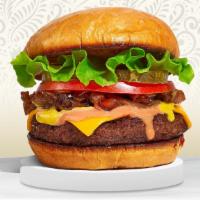 House Classic Burger · American beef patty topped with lettuce, tomato, onion, and pickles. Served on a big classic...