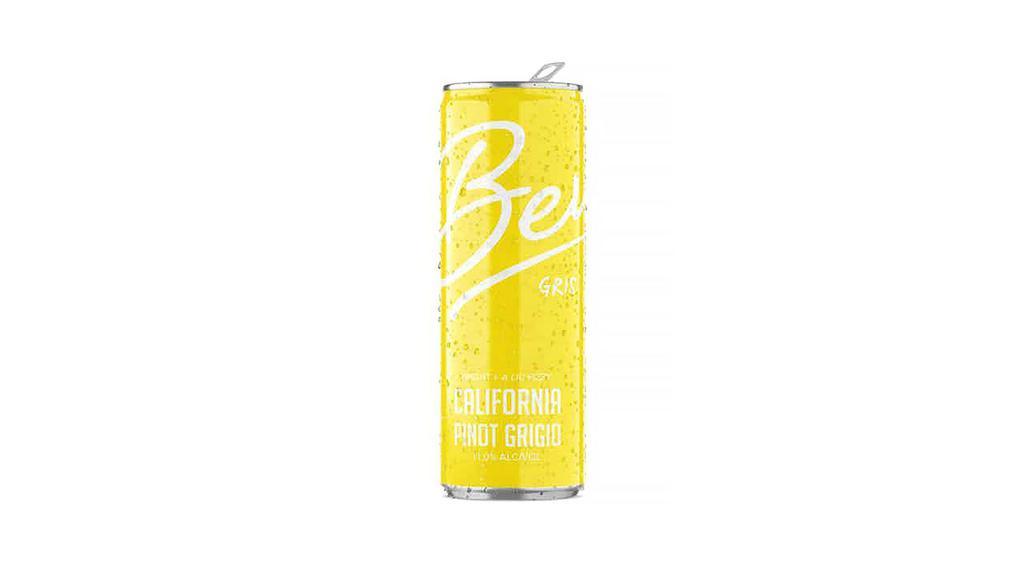 Bev Canned Wine - Pinot Gris 750Ml | 14% Abv · 0g of sugar. bright and a lil' fizzy with aromatics of crisp green apple, white nectarine and a light, fresh, citrus finish. each can = 1.3 glasses of wine. 4 pack