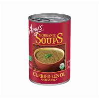 Amy'S Organic Soup - Curry Lentil 14Oz · This soup is full of vegetables including organic green beans, tomatoes, and spinach in a he...