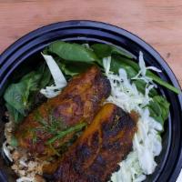 Seared Turmeric Dill Wild Cod Bowl · 