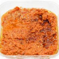 Cookbook Muhammara · Walnut and red pepper dip originally from Aleppo, Syria
