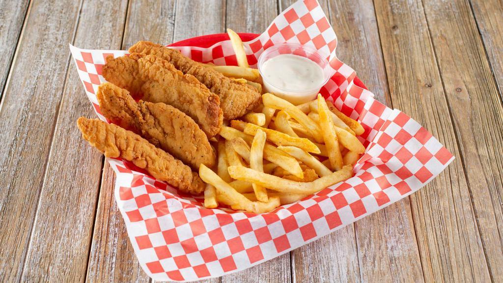 Chicken Tenders Combo  · 5 pcs. Chicken Tenders, fries and a drink.