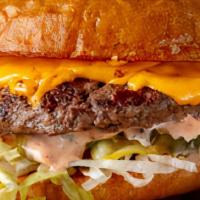 Classic Cheese Burger · Lettuce, tomato, onion, pickles, our special sauce, and Cheese!