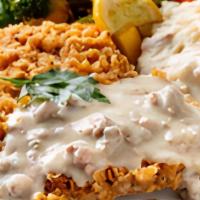Chicken Fried Steak · With your choice of side. (Served best with mashed potatoes and gravy)
