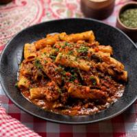 Ground Beef And Ricotta · ground beef in our homemade fresh tomato, basil + olive oil sauce with ricotta