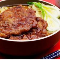 Braised Pork Chop In Brown Sauce Noodle Soup 红烧大排面 · Add extras for an additional charge.