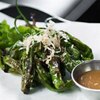 Shishito Peppers · Sauteed with Ponzu, Comes with Sweet Miso sauce on the Side
