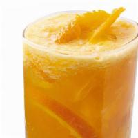 Orange Jasmine Green Tea · Fresh squeezed orange juice infused with our premium Jasmine Green Tea.  Served with orange ...