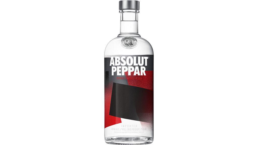 Absolut Peppar | 750 Ml · With a fiery flavor that works perfectly in any bloody mary, Absolut Peppar adds zest and zing to countless vodka cocktails. Enjoy the burn!