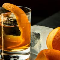 Oxaca Mezcal Old Fashion · tequila, mezcal, agave nectar, bitters served on the rocks
