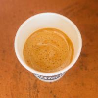 Cortado · espresso with steamed almond milk