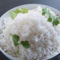 Steamed Basmati Rice  · Steamed Plain basmati rice 32 oz servings for 2